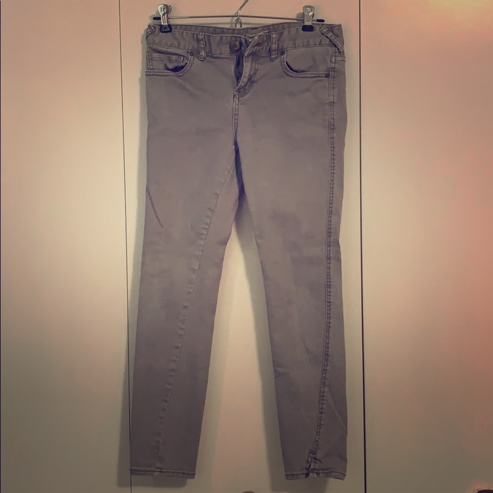 free people • crop grey jeans 26
